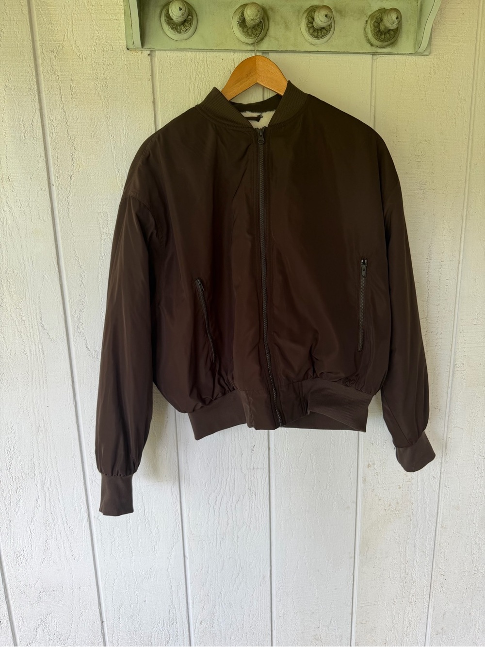 ALO Brown Bomber Jacket - Picture 3 of 4